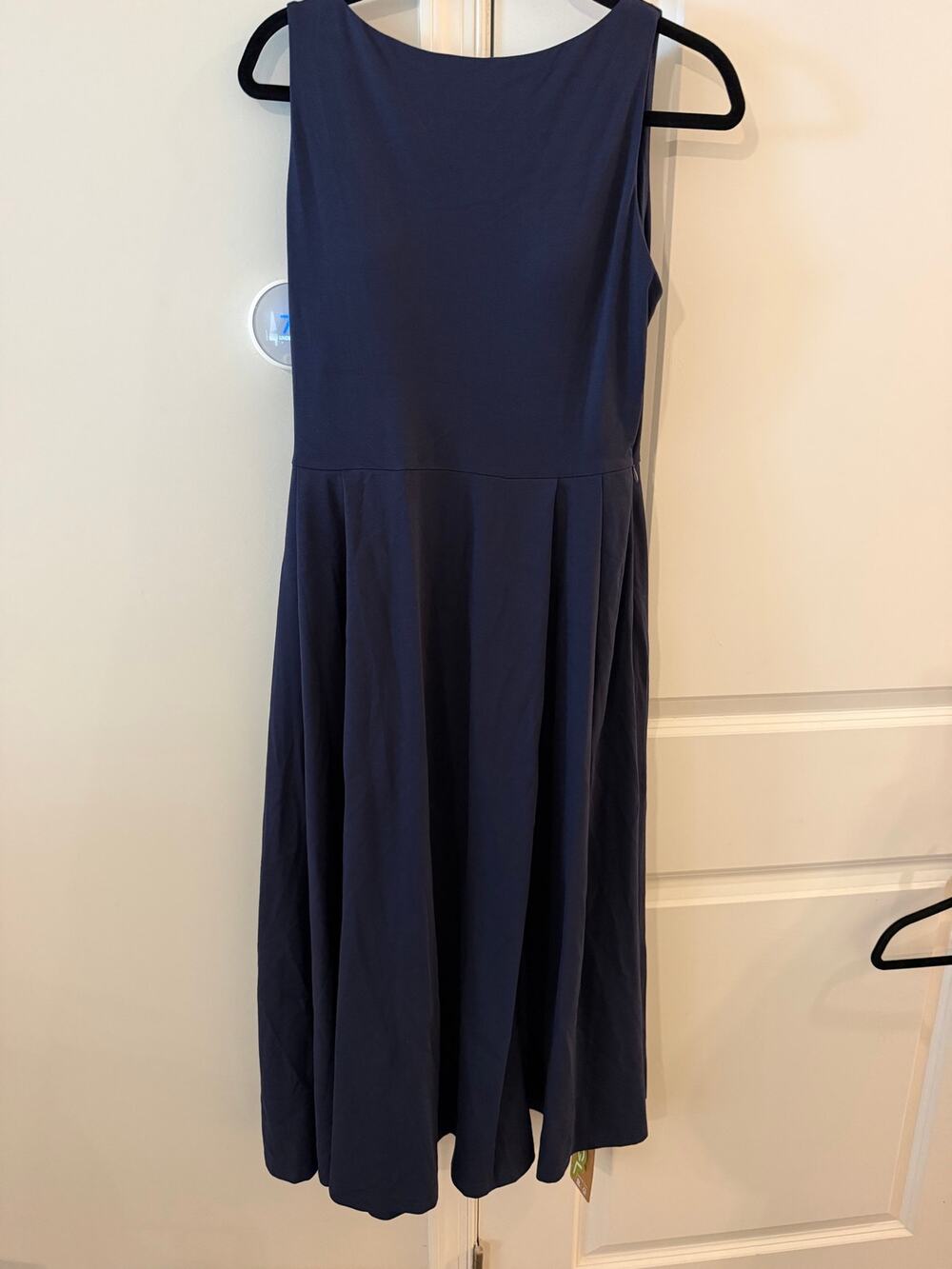 OGL Boatneck Pleated Midi Dress Fit - Medium